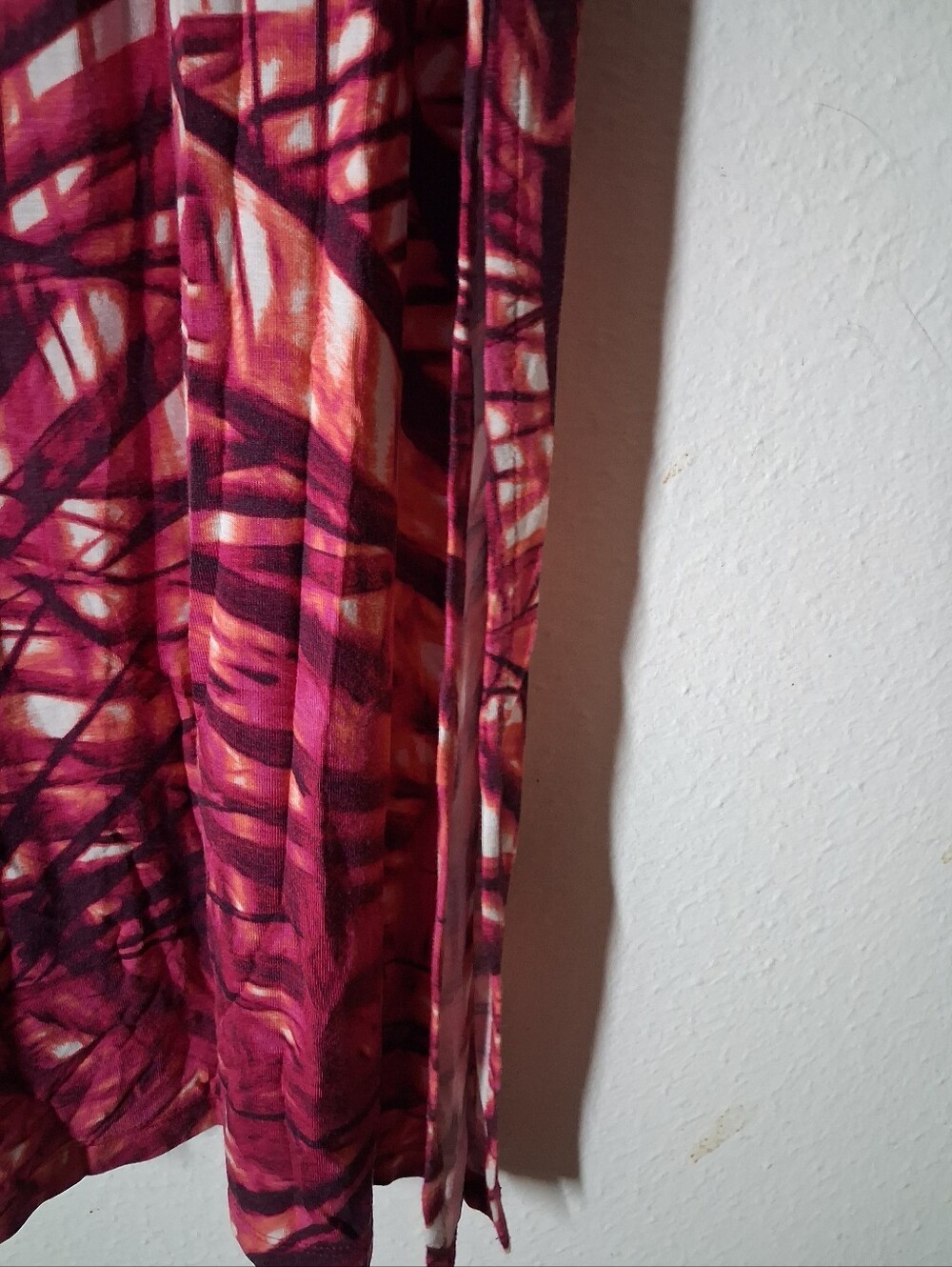 Apt. 9 Women’s XL Pink Abstract Print Maxi Skirt Side Slit Flowy Lightweigh - Picture 5 of 5